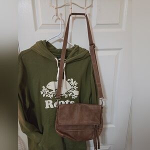 Roots Emily Tribe Leather Crossbody